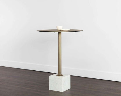 Sunpan - Kata Bar Table - White Marble - 109641 veiw 5