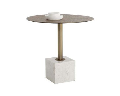Sunpan - Kata Bistro Table - White Marble - 32in - 109639 veiw 1