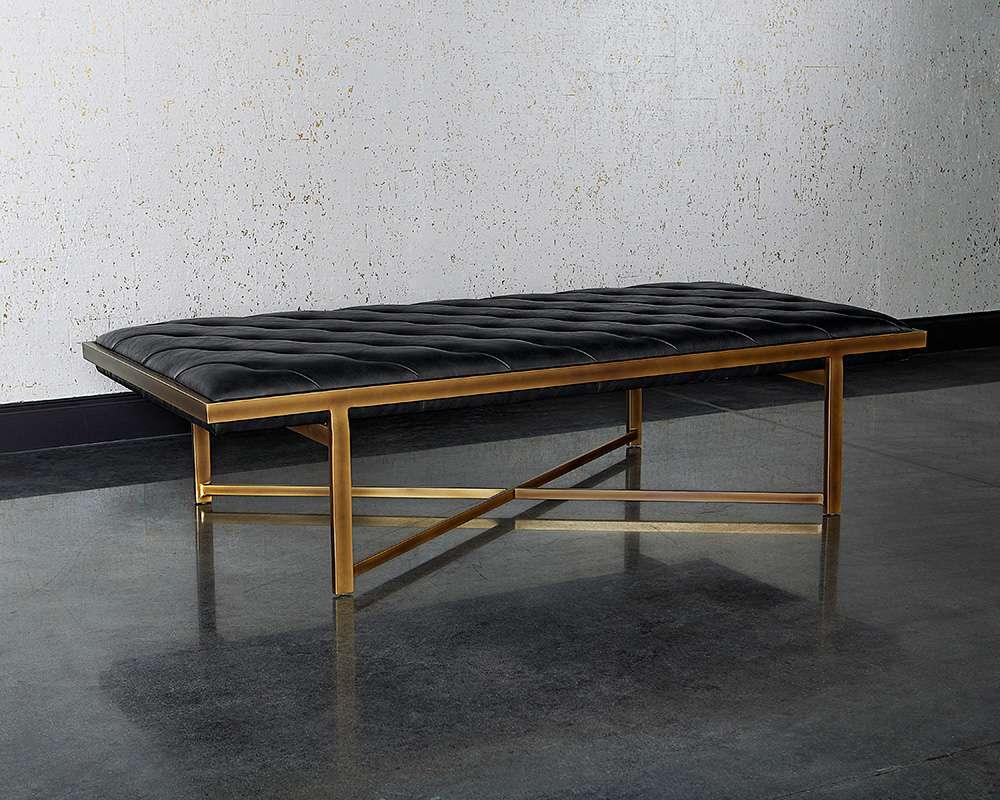 Sunpan - Irongate Kayla Bench - Vintage Black - 106143_CLOSEOUT veiw 3