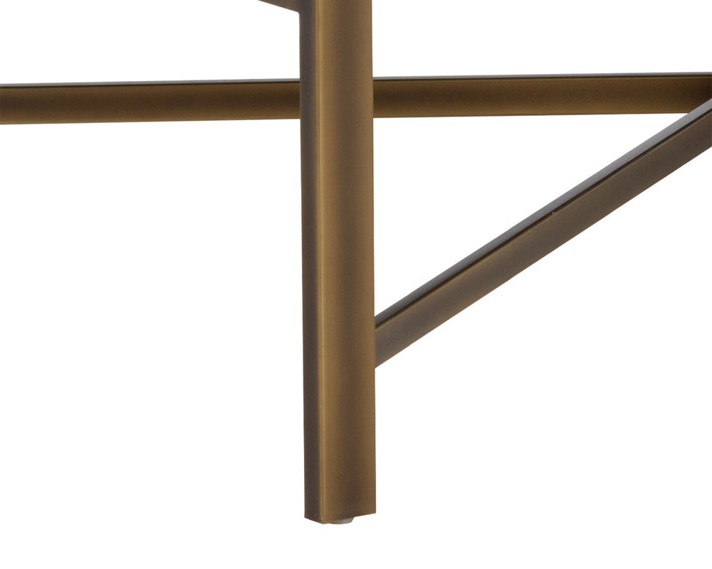 Sunpan - Irongate Kayla Bench - Vintage Cognac - 105639_CLOSEOUT view 5