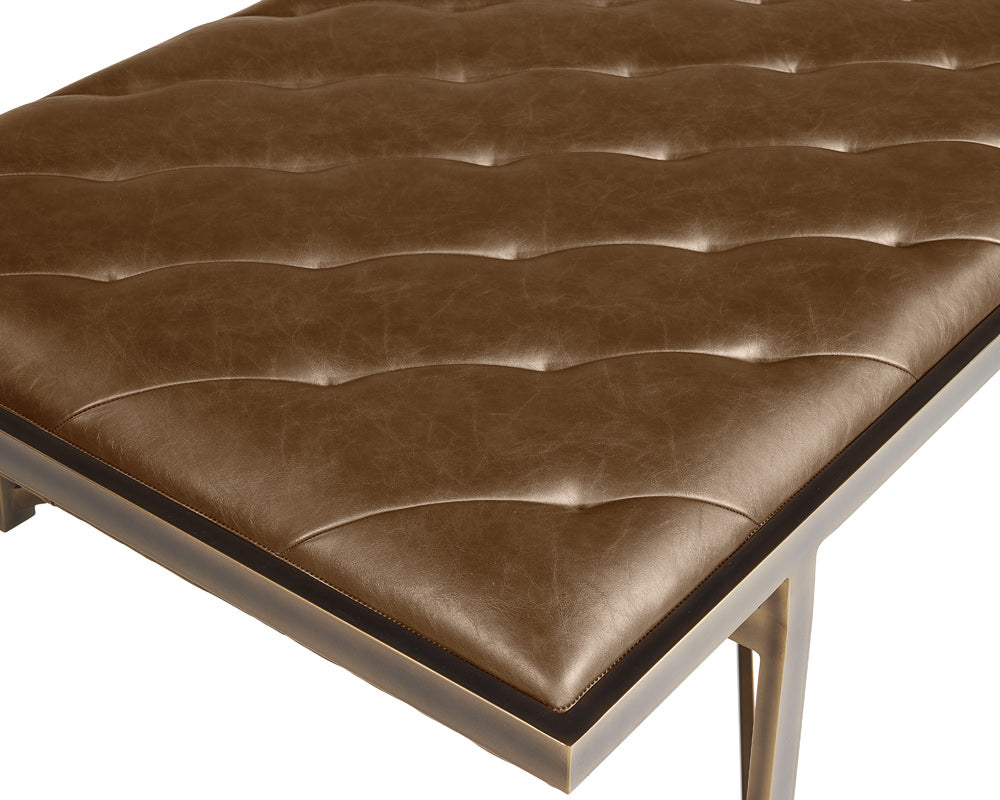 Sunpan - Irongate Kayla Bench - Vintage Cognac - 105639_CLOSEOUT view 7
