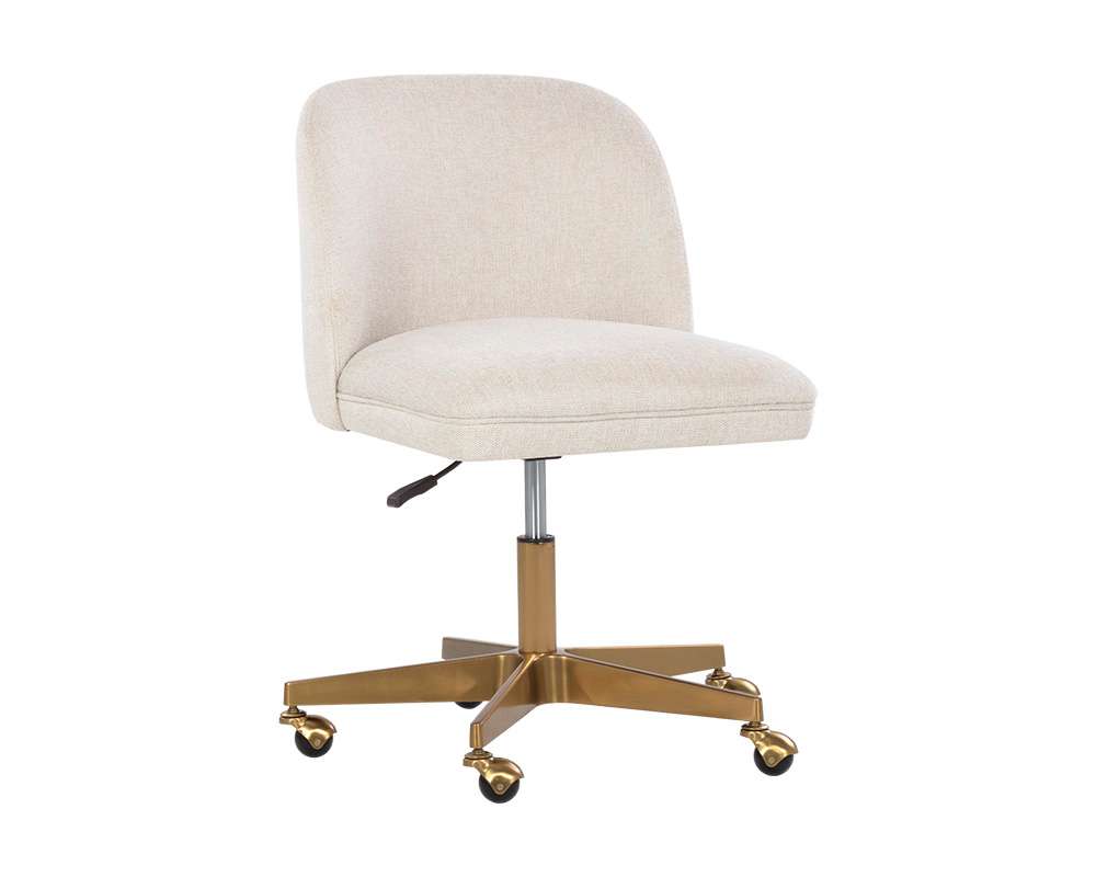 Sunpan - Kenna Office Chair - Belfast Oatmeal - 107655_CLOSEOUT veiw 1
