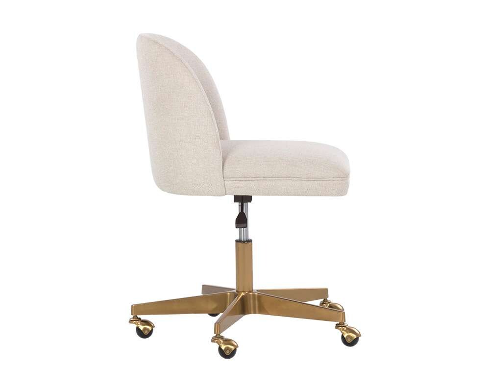 Sunpan - Kenna Office Chair - Belfast Oatmeal - 107655_CLOSEOUT veiw 3