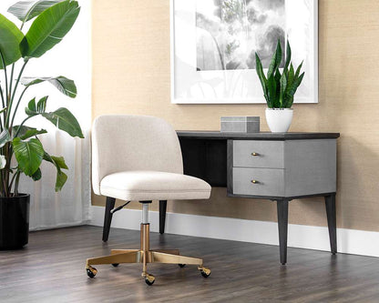 Sunpan - Kenna Office Chair - Belfast Oatmeal - 107655_CLOSEOUT veiw 5