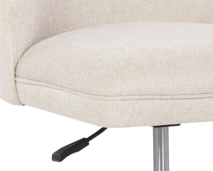 Sunpan - Kenna Office Chair - Belfast Oatmeal - 107655_CLOSEOUT view 6