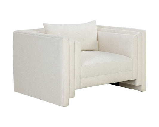 Sunpan - Westport Kira Armchair - Heather Ivory Tweed - 111651 veiw 1