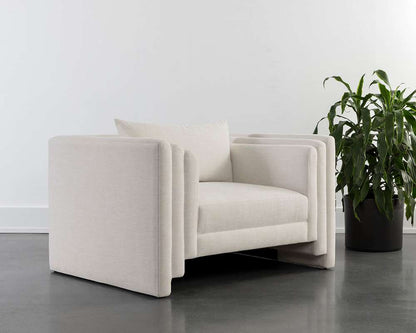 Sunpan - Westport Kira Armchair - Heather Ivory Tweed - 111651 veiw 5