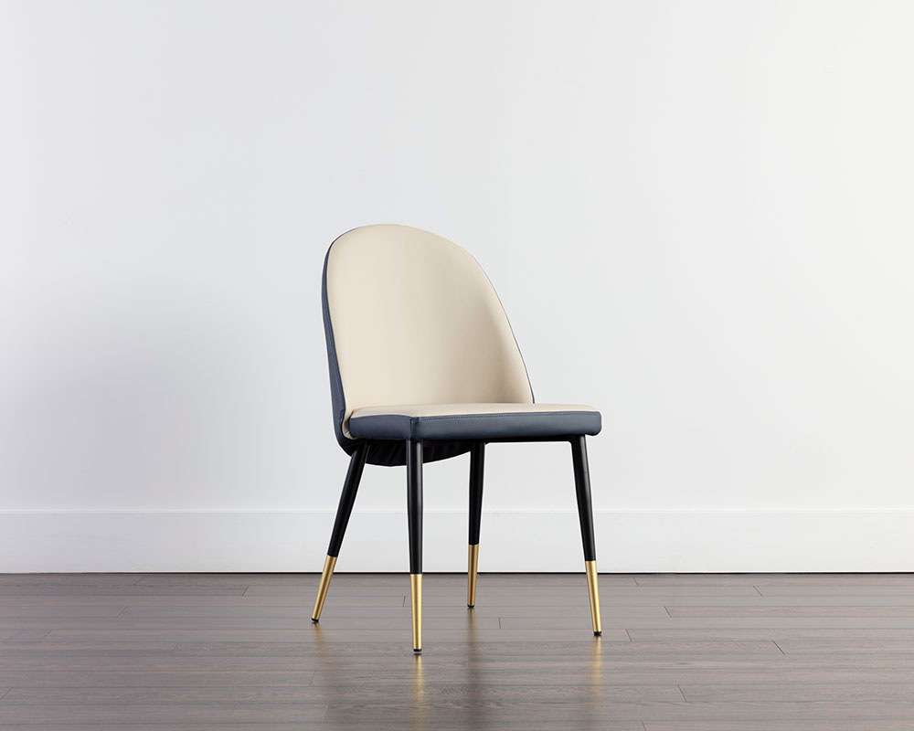 Sunpan - Ikon Kline Dining Chair - Dillon Cream / Dillon Thunder - 108545 veiw 5