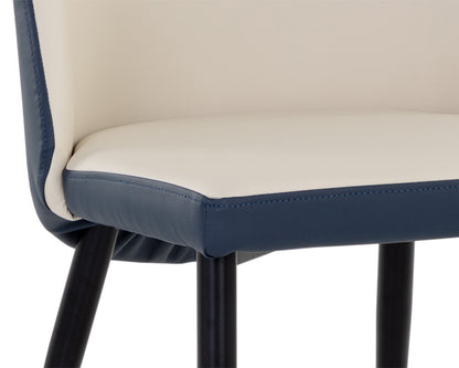 Sunpan - Ikon Kline Dining Chair - Dillon Cream / Dillon Thunder - 108545 view 7