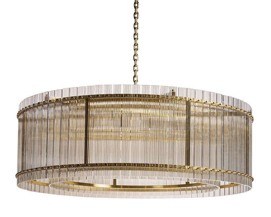 Sunpan - Ikon Kore Chandelier Large - Brass - Clear - 107929_CLOSEOUT veiw 2
