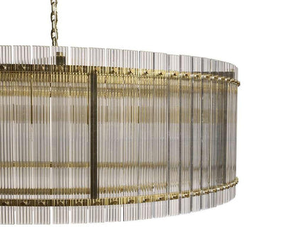 Sunpan - Ikon Kore Chandelier Large - Brass - Clear - 107929_CLOSEOUT veiw 4