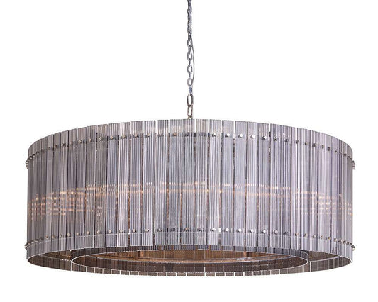 Sunpan - Ikon Kore Chandelier Large - Nickel - Smoke Grey - 107930_CLOSEOUT veiw 1