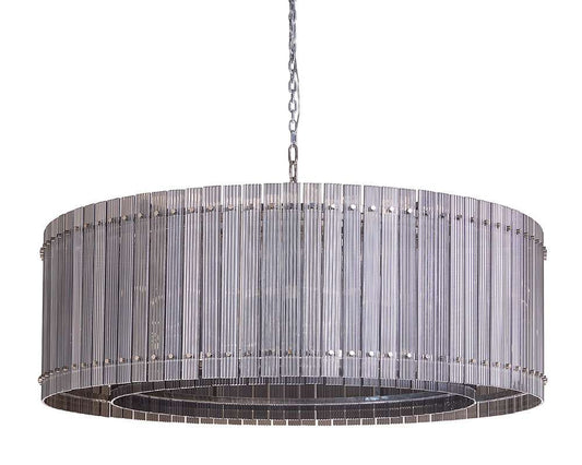 Sunpan - Ikon Kore Chandelier Large - Nickel - Smoke Grey - 107930_CLOSEOUT veiw 2