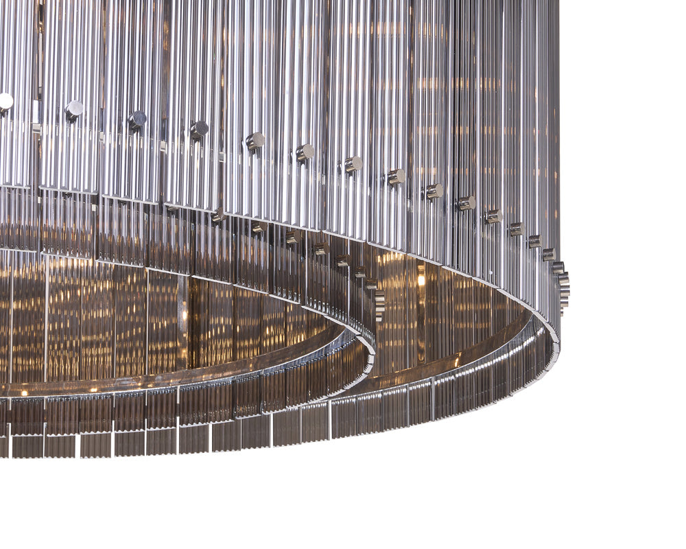 Sunpan - Ikon Kore Chandelier Large - Nickel - Smoke Grey - 107930_CLOSEOUT view 5