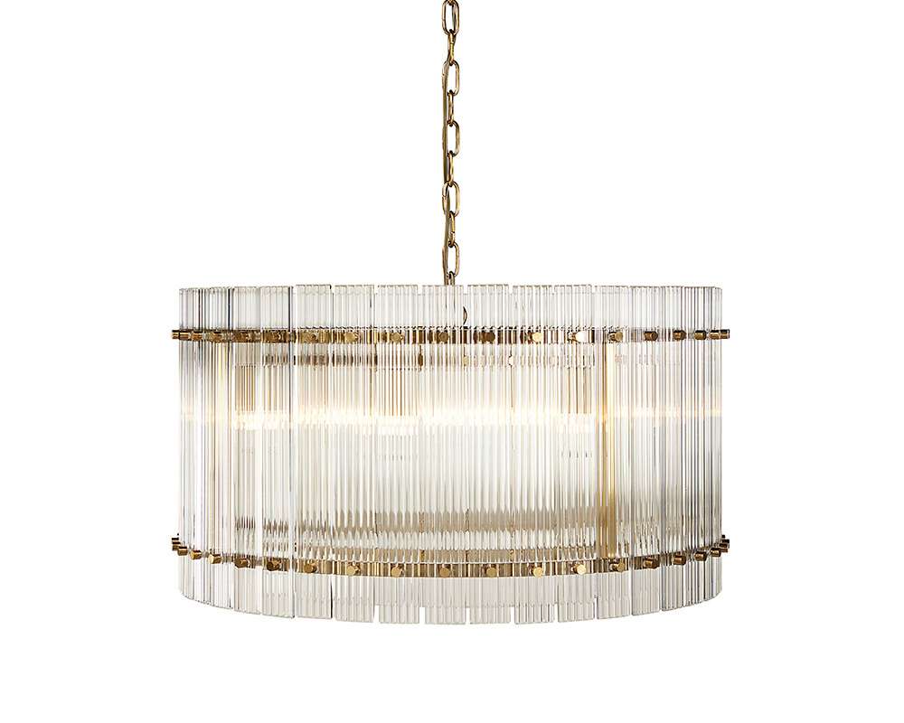 Sunpan - Ikon Kore Chandelier Small - Brass - Clear - 106785 veiw 1