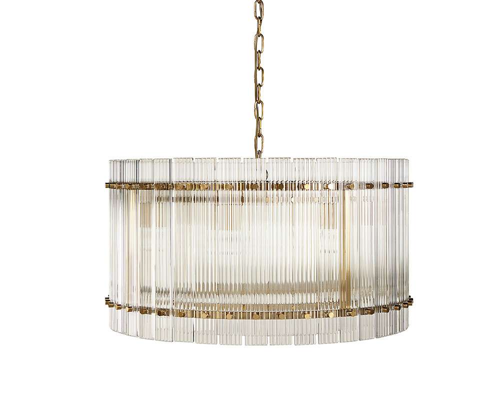 Sunpan - Ikon Kore Chandelier Small - Brass - Clear - 106785 veiw 2