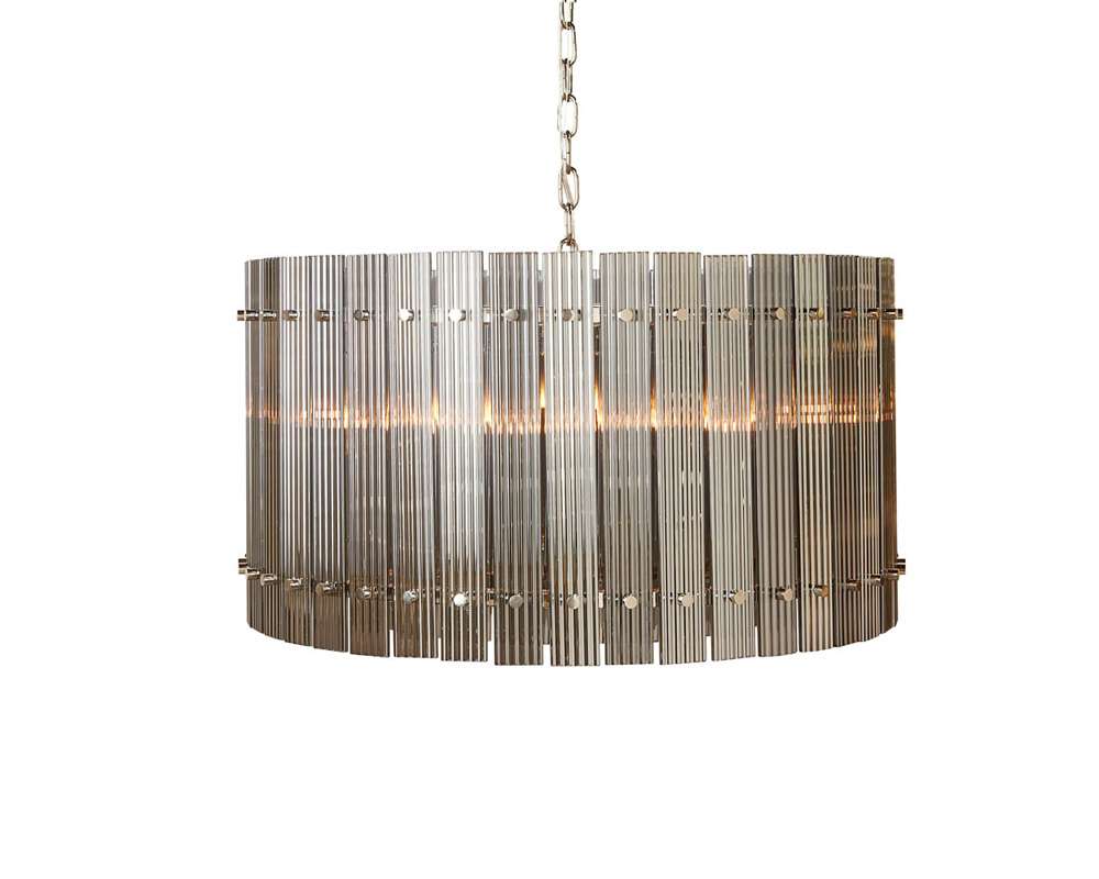 Sunpan - Ikon Kore Chandelier Small - Nickel - Smoke Grey - 106786 veiw 1