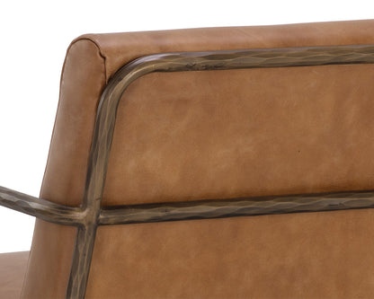 Sunpan - Lathan Lounge Chair - Tan Leather - 111358 view 7