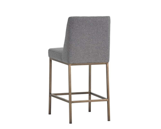 Sunpan - 5West Leighland Counter Stool - Dark Grey - 102821_CLOSEOUT veiw 2
