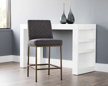 Sunpan - 5West Leighland Counter Stool - Dark Grey - 102821_CLOSEOUT veiw 4
