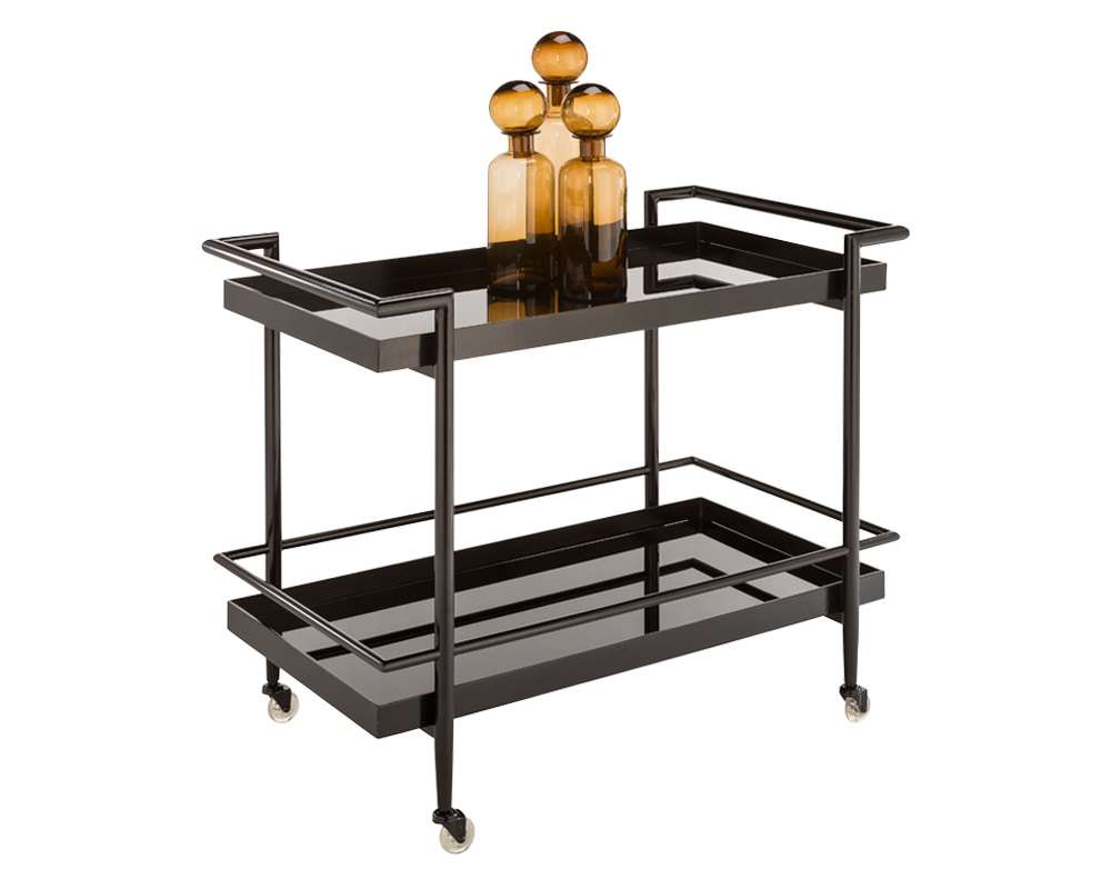 Sunpan - Ikon Livingston Bar Cart - Black - 100913 veiw 1