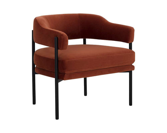 Sunpan - 5West Lola Lounge Chair - Meg Rust - 109911 veiw 1