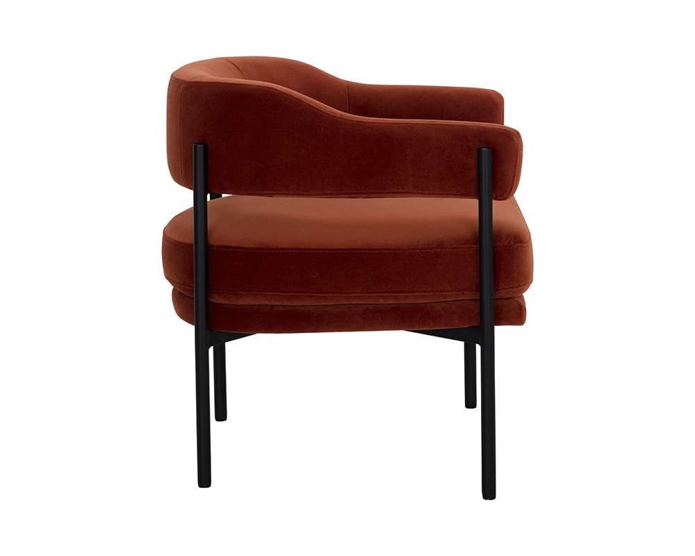Sunpan - 5West Lola Lounge Chair - Meg Rust - 109911 veiw 3