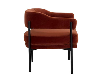 Sunpan - 5West Lola Lounge Chair - Meg Rust - 109911 veiw 3