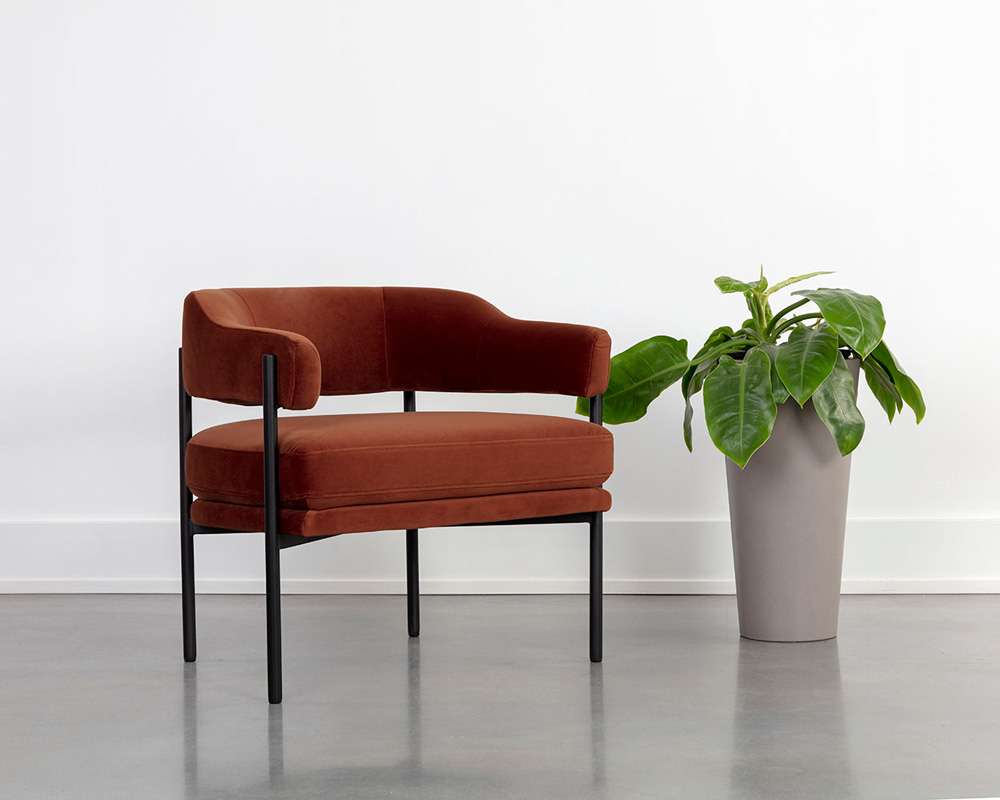 Sunpan - 5West Lola Lounge Chair - Meg Rust - 109911 veiw 5
