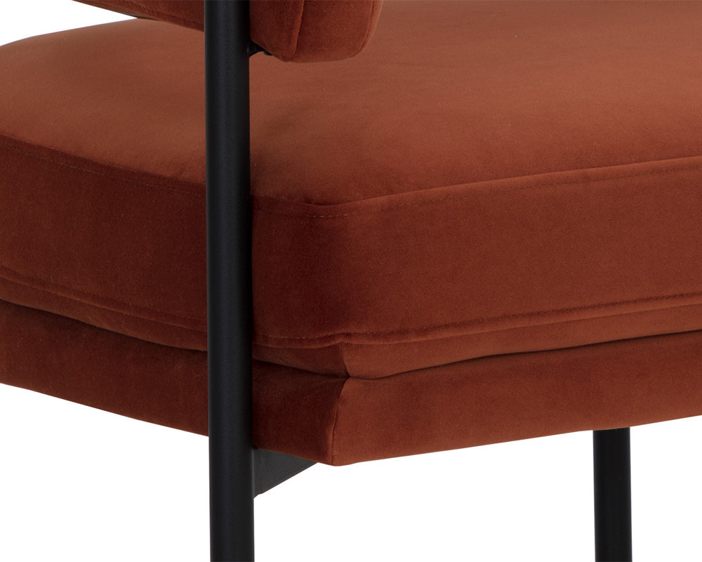 Sunpan - 5West Lola Lounge Chair - Meg Rust - 109911 view 6