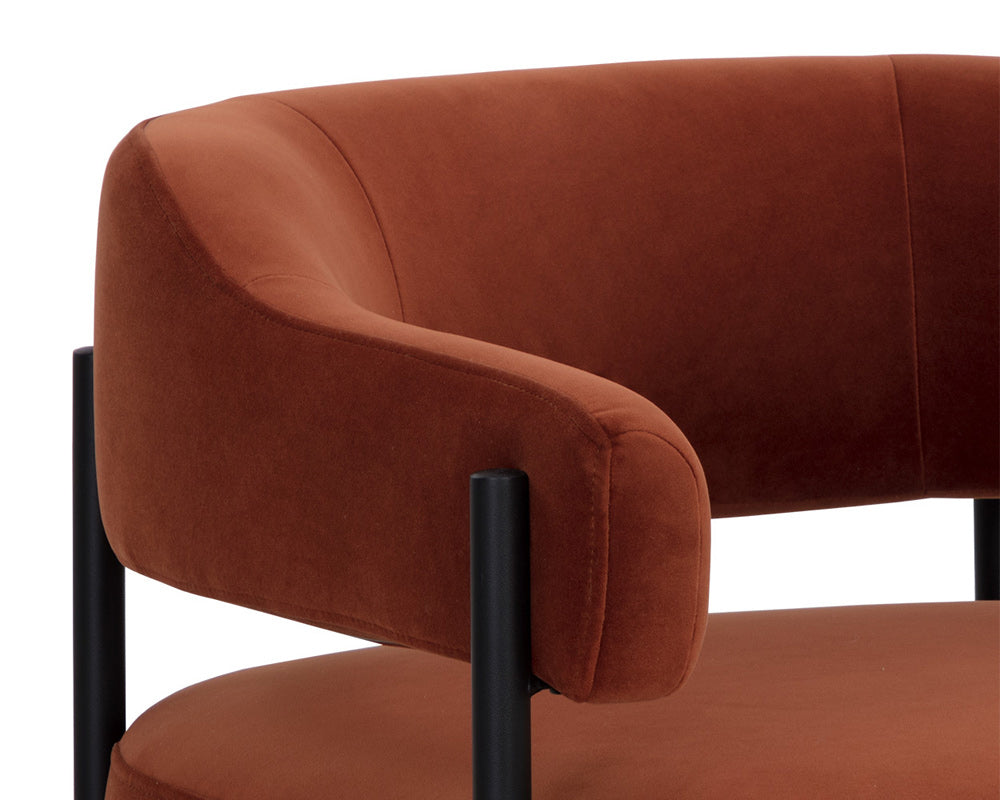 Sunpan - 5West Lola Lounge Chair - Meg Rust - 109911 view 8