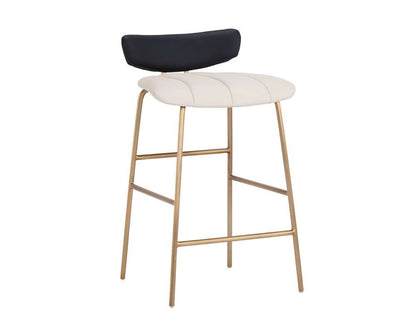 Sunpan - Ikon Lorelei Counter Stool - Dillon Cream / Dillon Black - 106019 veiw 1