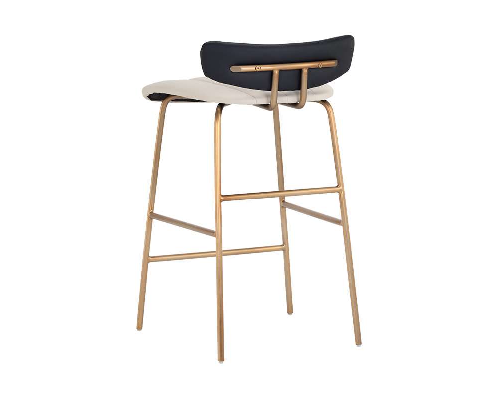 Sunpan - Ikon Lorelei Counter Stool - Dillon Cream / Dillon Black - 106019 veiw 3