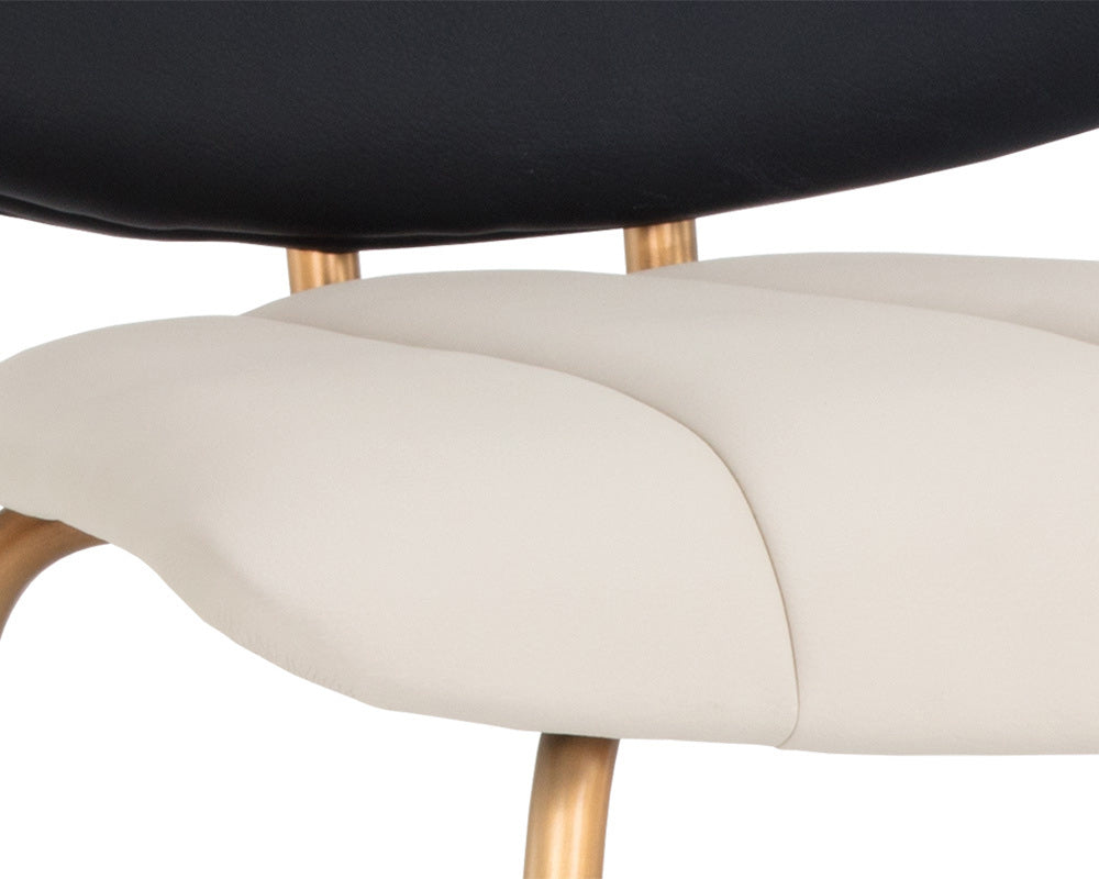 Sunpan - Ikon Lorelei Counter Stool - Dillon Cream / Dillon Black - 106019 view 5