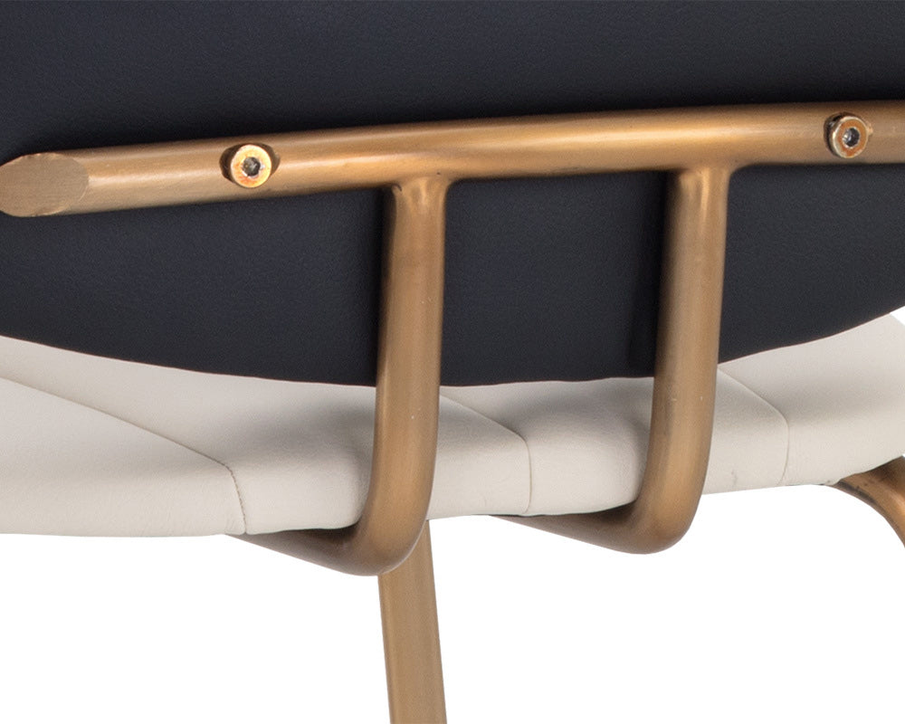 Sunpan - Ikon Lorelei Counter Stool - Dillon Cream / Dillon Black - 106019 view 6