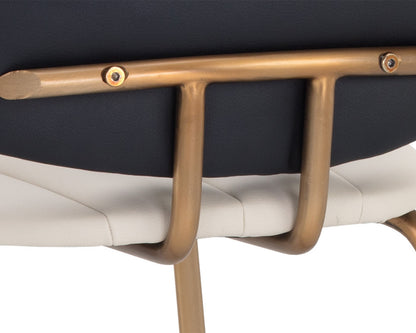 Sunpan - Ikon Lorelei Counter Stool - Dillon Cream / Dillon Black - 106019 view 6