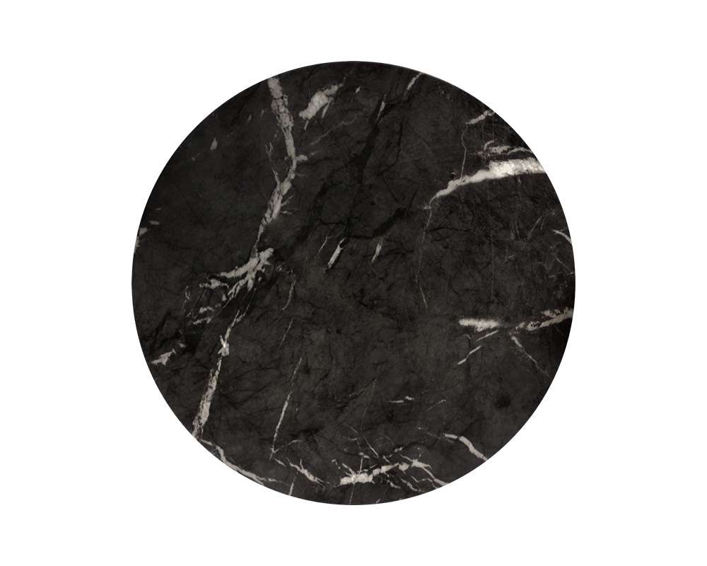 Sunpan - MIXT Lucida End Table - Marble Look - Black - 105011 veiw 3