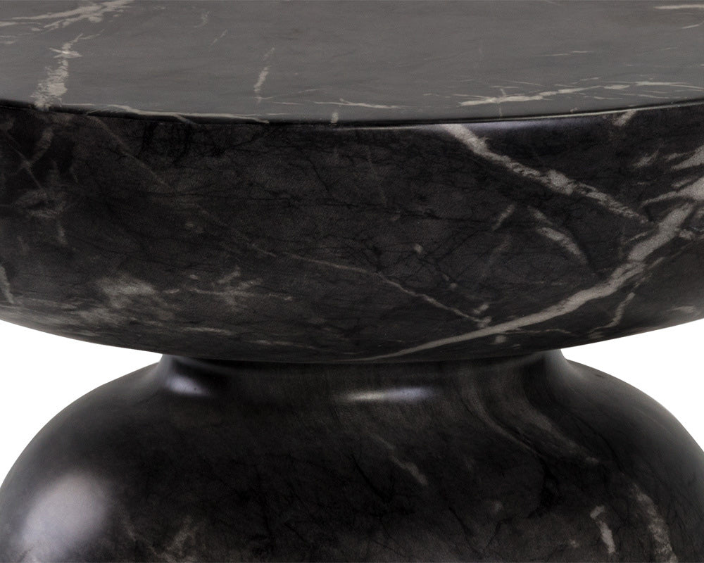 Sunpan - MIXT Lucida End Table - Marble Look - Black - 105011 view 4