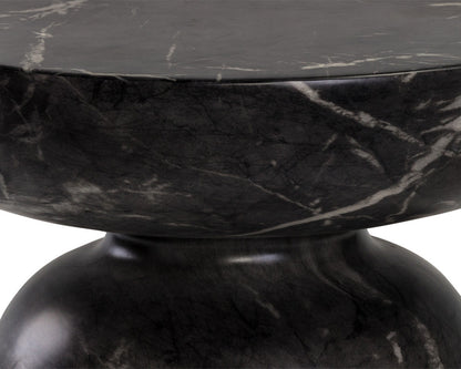 Sunpan - MIXT Lucida End Table - Marble Look - Black - 105011 view 4