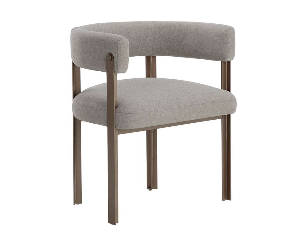 Sunpan - Ikon Mae Dining Armchair - Ernst Sandstone - 109377 veiw 1