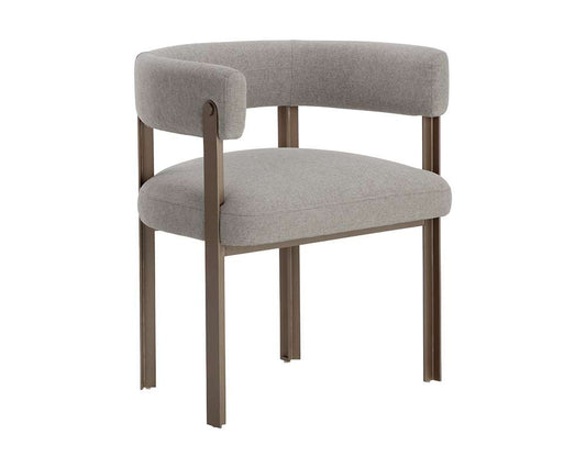 Sunpan - Ikon Mae Dining Armchair - Ernst Sandstone - 109377 veiw 1