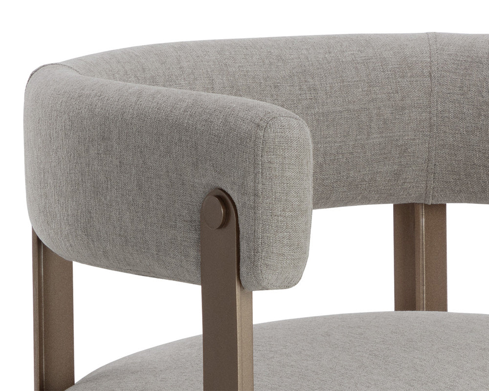 Sunpan - Ikon Mae Dining Armchair - Ernst Sandstone - 109377 view 7