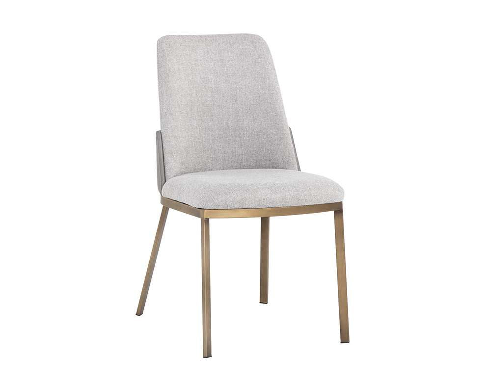 Sunpan - Marie Dining Chair - Belfast Heather Grey / Bravo Metal (Set Of 2) - 108546 veiw 1