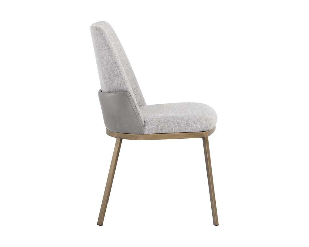 Sunpan - Marie Dining Chair - Belfast Heather Grey / Bravo Metal (Set Of 2) - 108546 veiw 3