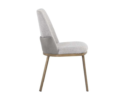 Sunpan - Marie Dining Chair - Belfast Heather Grey / Bravo Metal (Set Of 2) - 108546 veiw 3