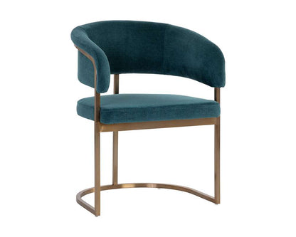 Sunpan - Ikon Marris Dining Armchair - Gold - Danny Teal - 109049 veiw 1