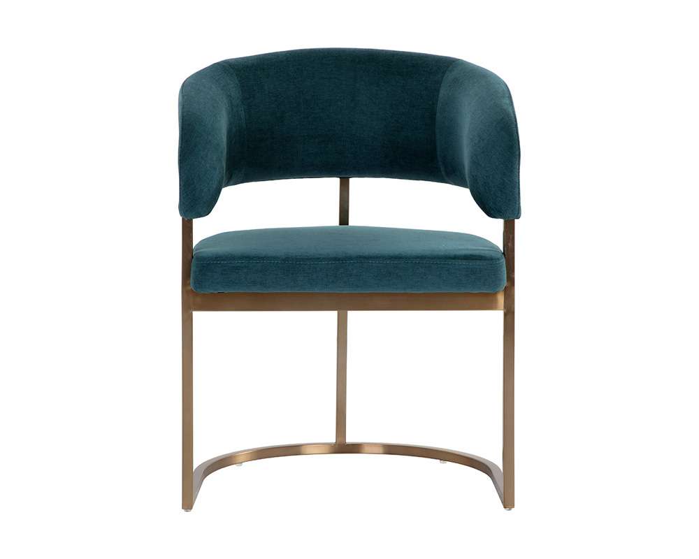 Sunpan - Ikon Marris Dining Armchair - Gold - Danny Teal - 109049 veiw 2