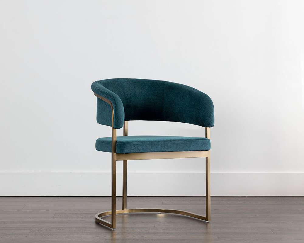 Sunpan - Ikon Marris Dining Armchair - Gold - Danny Teal - 109049 veiw 5