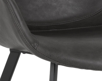 Sunpan - Junction Mason Dining Armchair - Town Grey - 103242_CLOSEOUT view 6