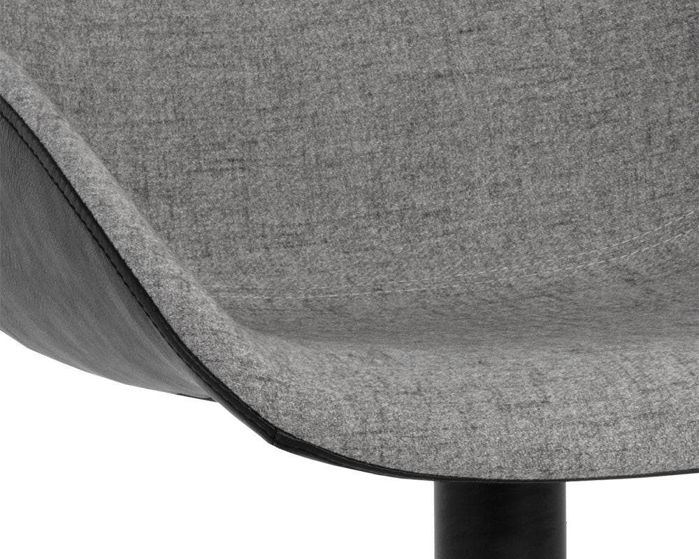 Sunpan - Junction Mccoy Swivel Dining Chair - November Grey / Nightfall Black - 108011 view 7